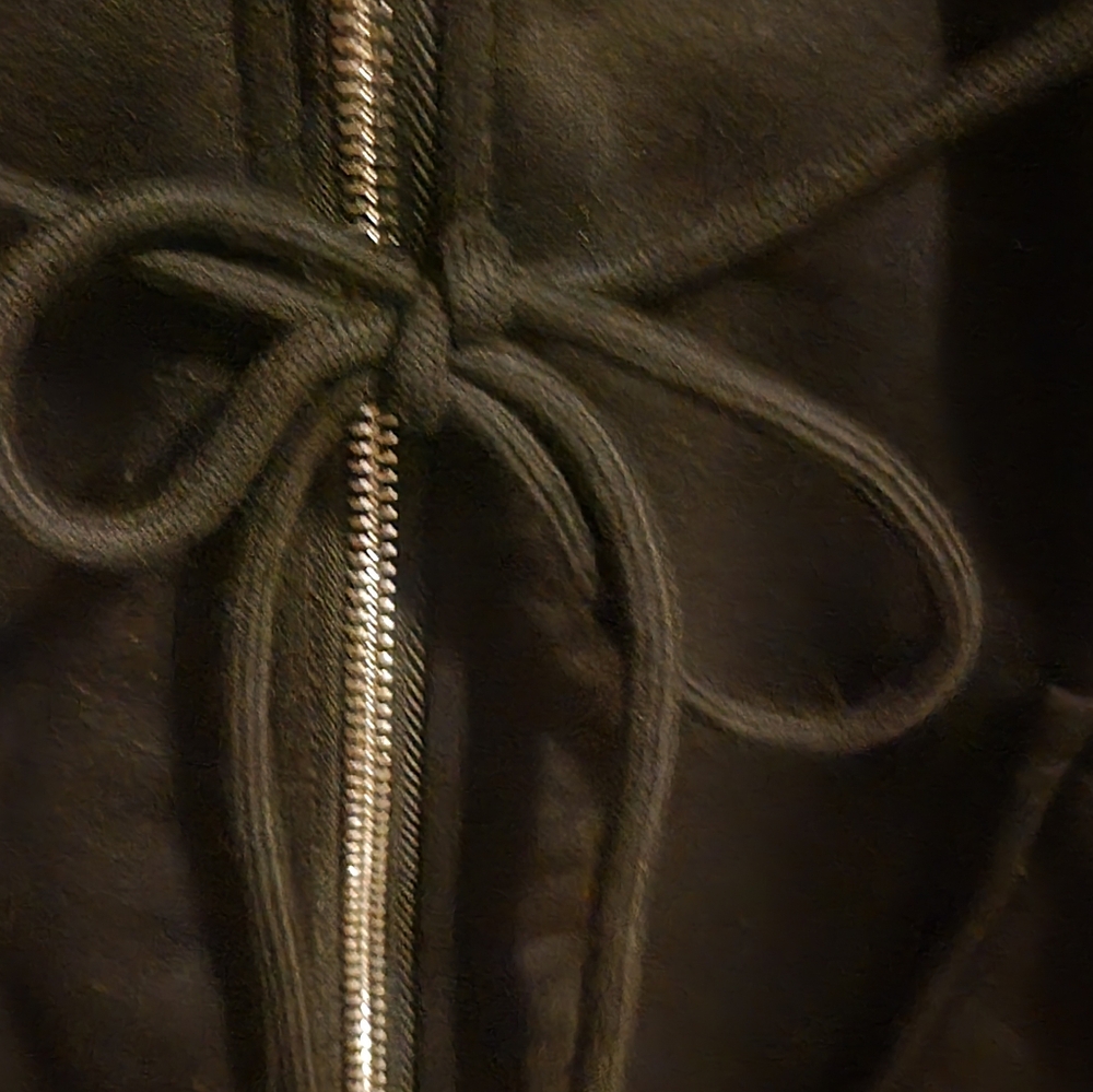 Source Unknown Women' Full Length Zip-Up Black Co… - image 6